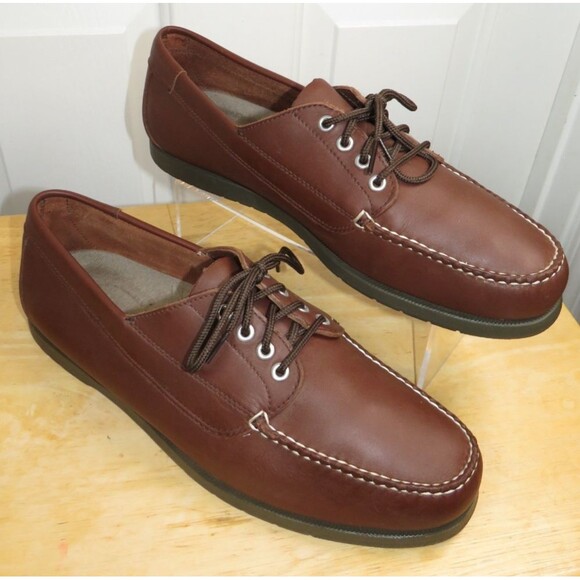 L.L. Bean Other - LL Bean Blucher Handsewn Moc Men's Leather Moccasin Boat Nautical Loafers, 13 D